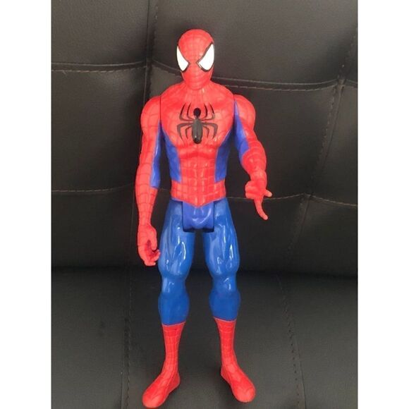 SPIDERMAN POSABLE ACT FIGURINE vinyl toy 11" - Picture 2 of 8